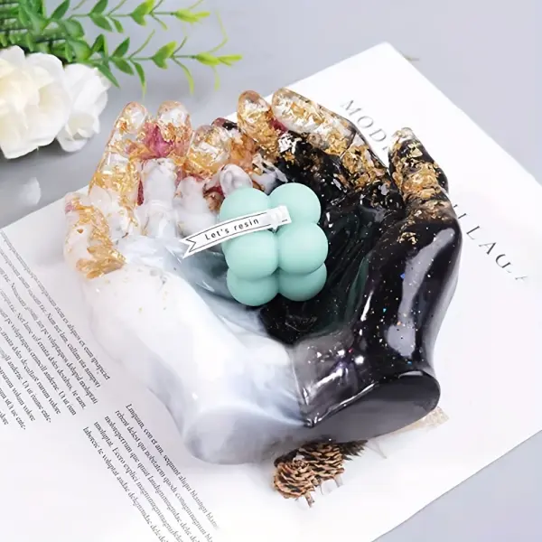 قوالب سيليكون احترافية للريزين – تصميم هندسي غير منتظم للأعمال اليدوية والديكورات